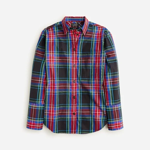 J.Crew Garçon Classic Shirt in Stewart Tartan Cotton Poplin - Picture 4 of 7
